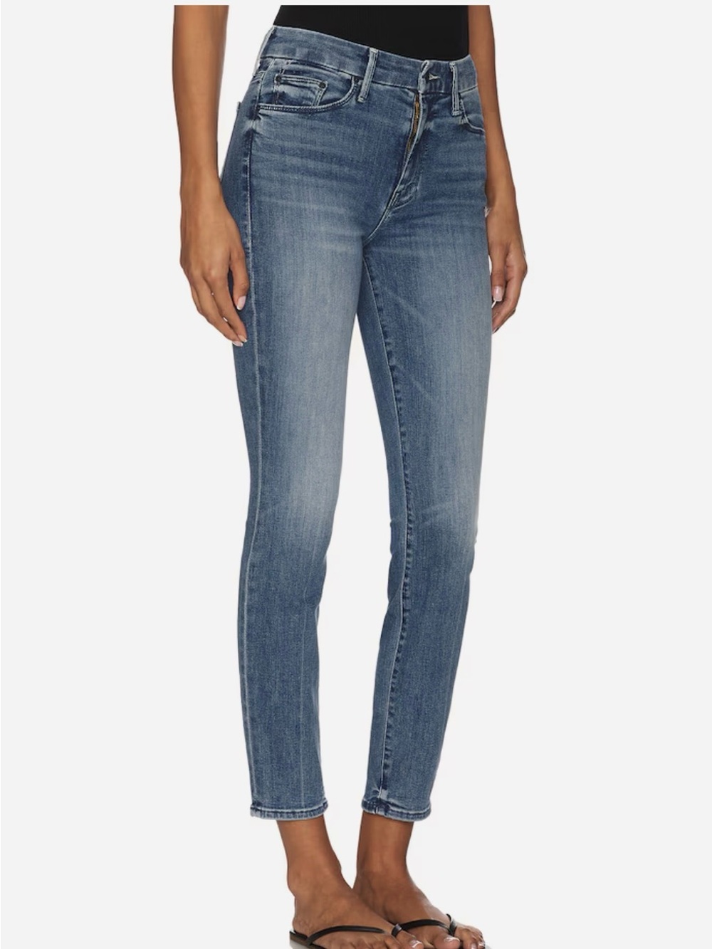 MOTHER Looker Ankle Jeans Blue